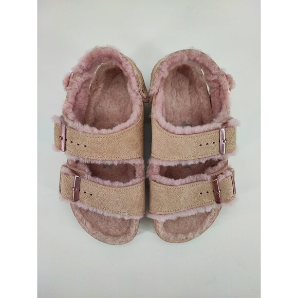 Birkenstock Women's Milano Pink Suede Leather Slingback Sandals Size 6 US - Picture 4 of 8